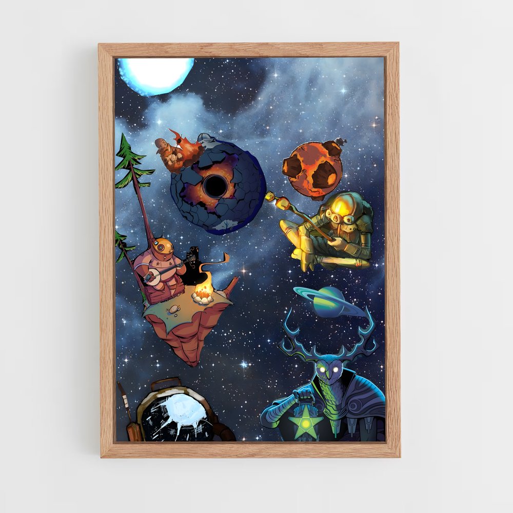 Poster Galactic Voyager – affiche Outer wilds (vue 4)